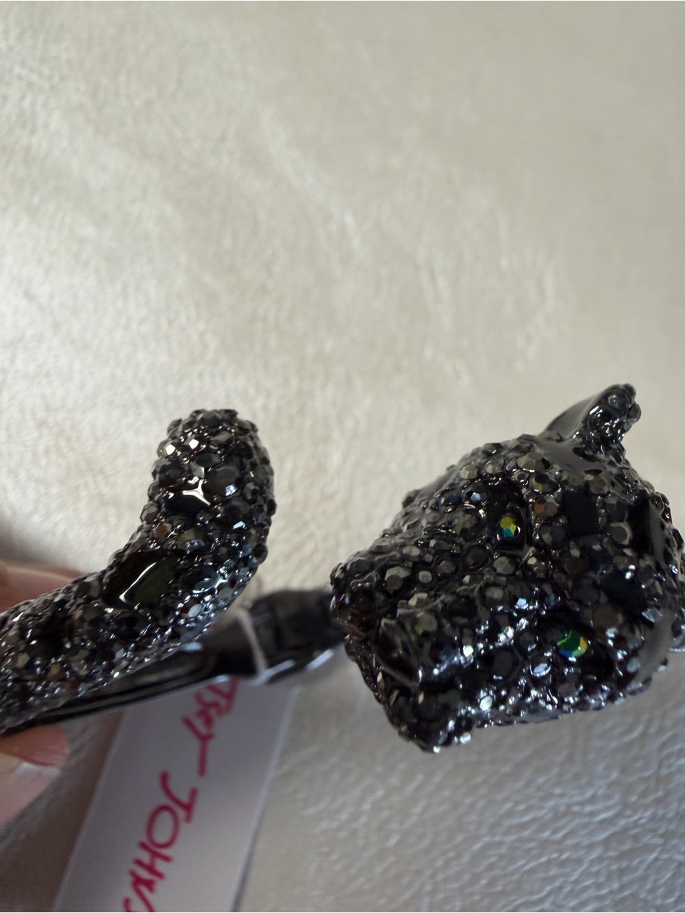 Betsey Johnson Black Jeweled Panther Bracelet - Picture 2 of 6
